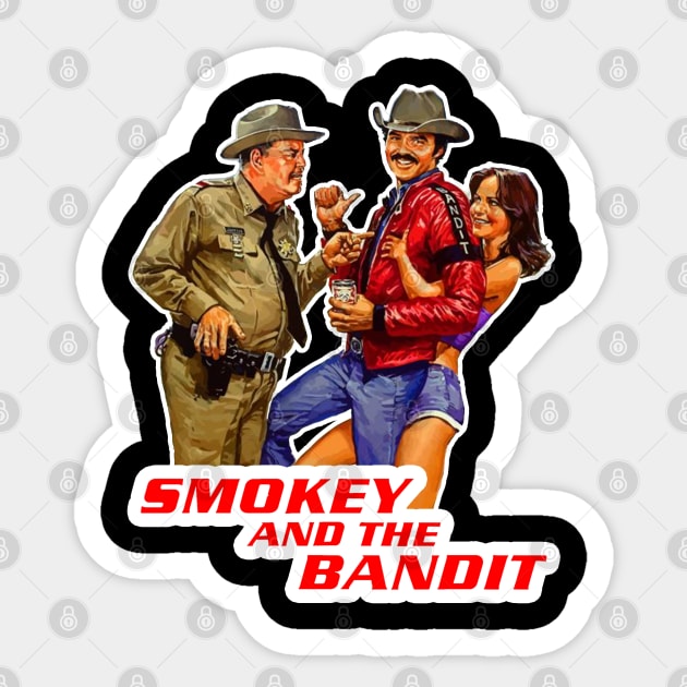 Smokey and the Bandit - Buford, Bandit & Frog Sticker by RetroZest